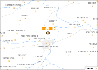 map of Orlovo