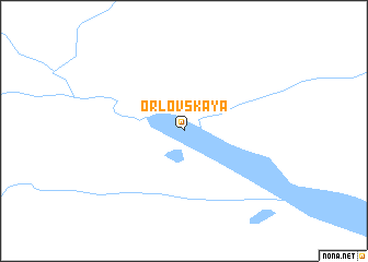 map of Orlovskaya