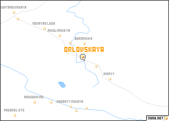 map of Orlovskaya