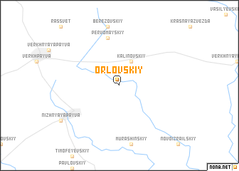 map of Orlovskiy