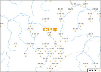 map of Orlsop