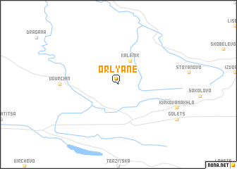 map of Orlyane