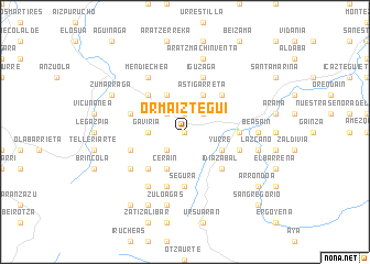 map of Ormáiztegui