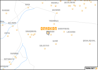 map of Ormakan