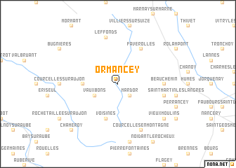 map of Ormancey