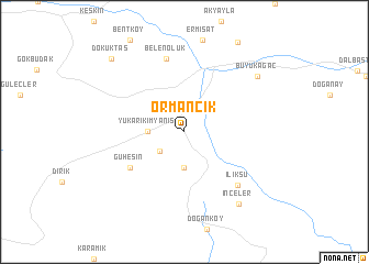 map of Ormancık