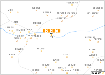 map of Ormancık