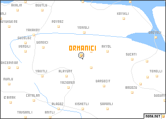 map of Ormaniçi