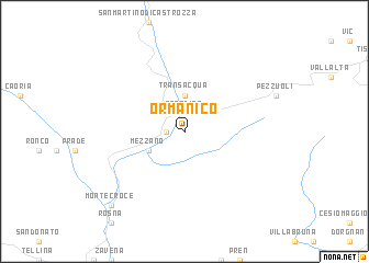 map of Ormanico