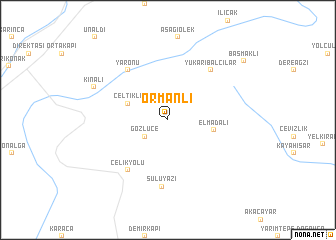 map of Ormanlı