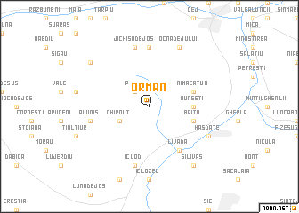 map of Orman