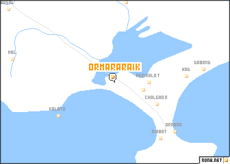 map of Ormāra Raik