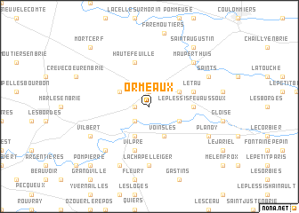 map of Ormeaux