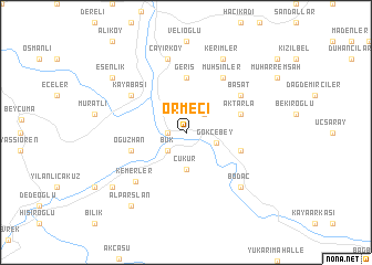 map of Örmeci