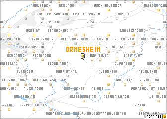 map of Ormesheim