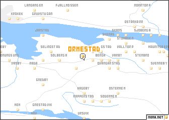 map of Ormestad