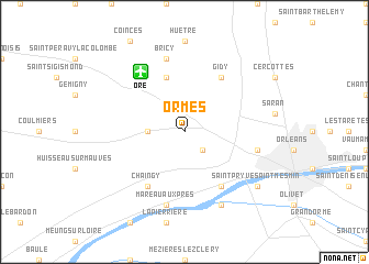 map of Ormes