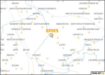 map of Ormes