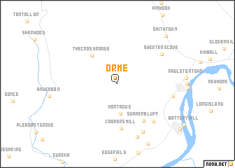 map of Orme