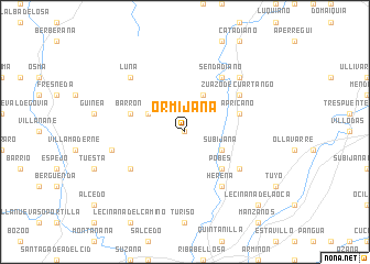 map of Ormijana