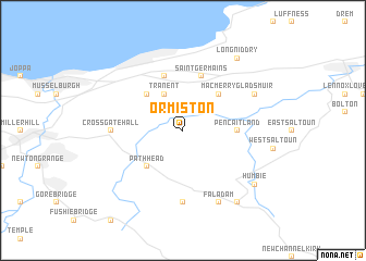 map of Ormiston