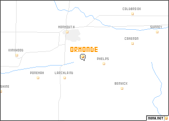 map of Ormonde