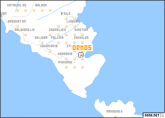 map of Órmos