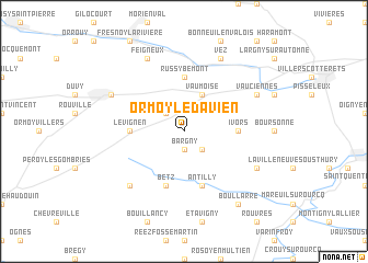 map of Ormoy-le-Davien