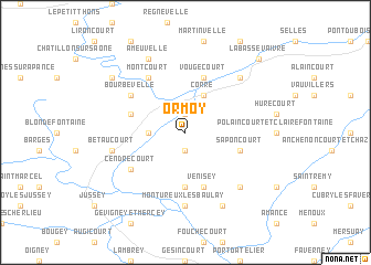 map of Ormoy