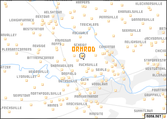 map of Ormrod