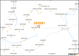 map of Ormsby