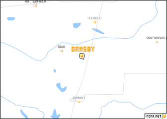 map of Ormsby