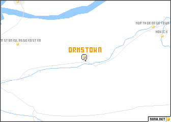 map of Ormstown