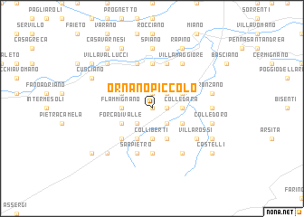 map of Ornano Piccolo