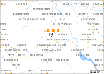 map of Ornaro