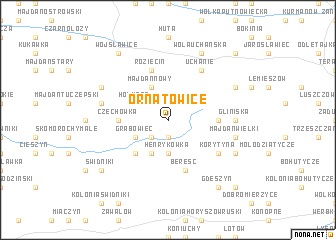 map of Ornatowice