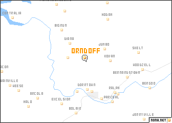 map of Orndoff