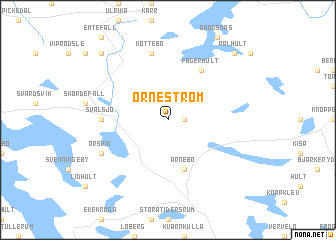 map of Örneström