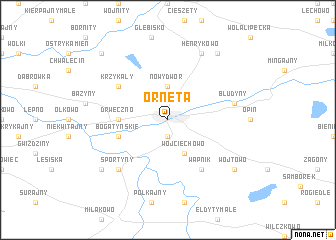 map of Orneta