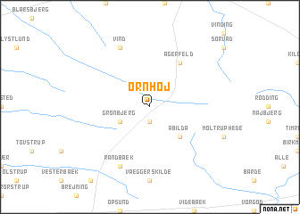 map of Ørnhøj