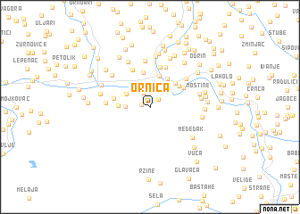 map of Ornica