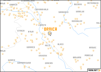 map of Ornica