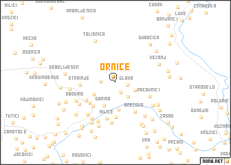 map of Ornice