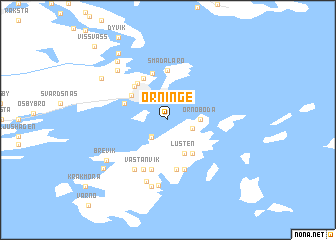 map of Orninge