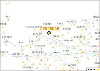 map of Orno Brdo