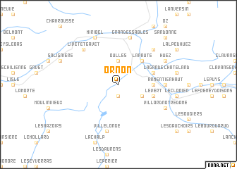 map of Ornon