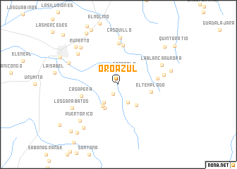 map of Oro Azul