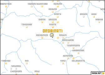 map of Orobinati