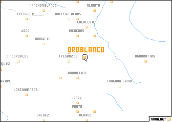 map of Oro Blanco