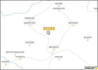 map of Orobó